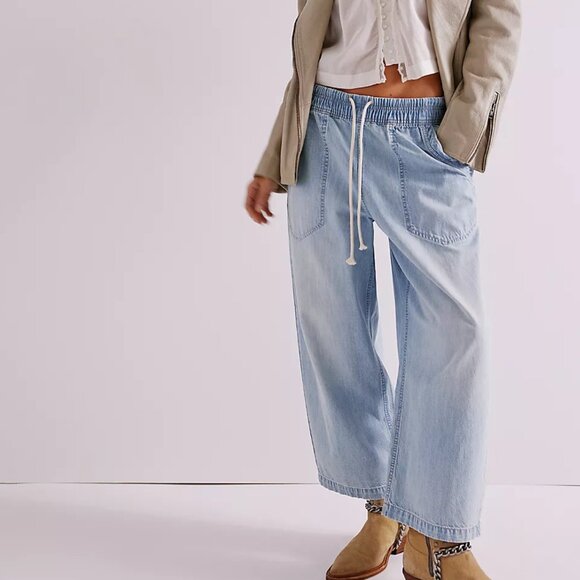 We The Free Easy Peasy Pull-On Jeans Color: Piece Of Cake - Picture 1 of 4